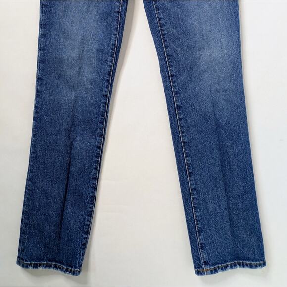 Madewell Perfect Vintage Full Length 26 Blue High Rise Straight Leg '90s - Picture 5 of 11